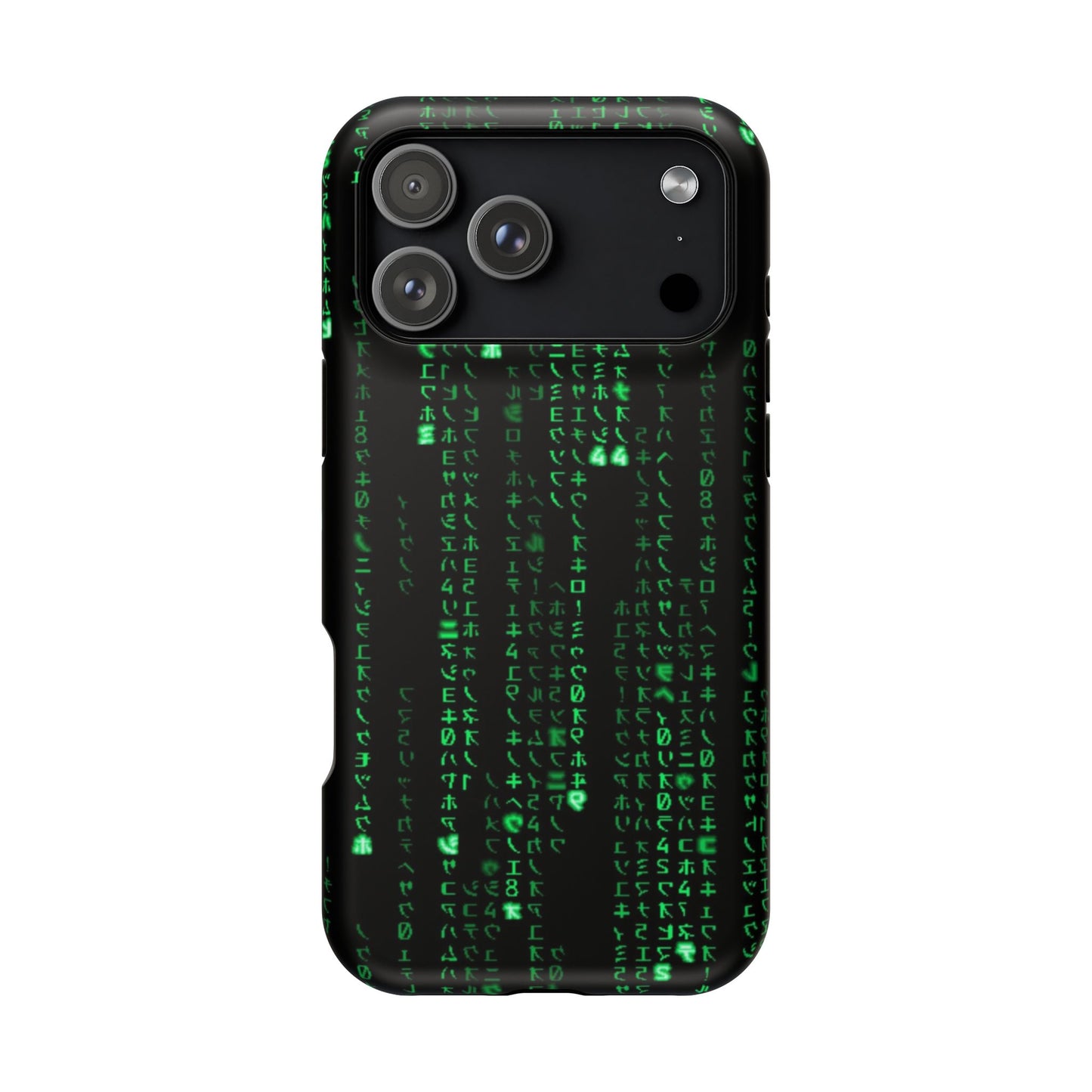 Matrix-Inspired Green Code Magnetic Tough Case, Phone Cover for Tech Lovers