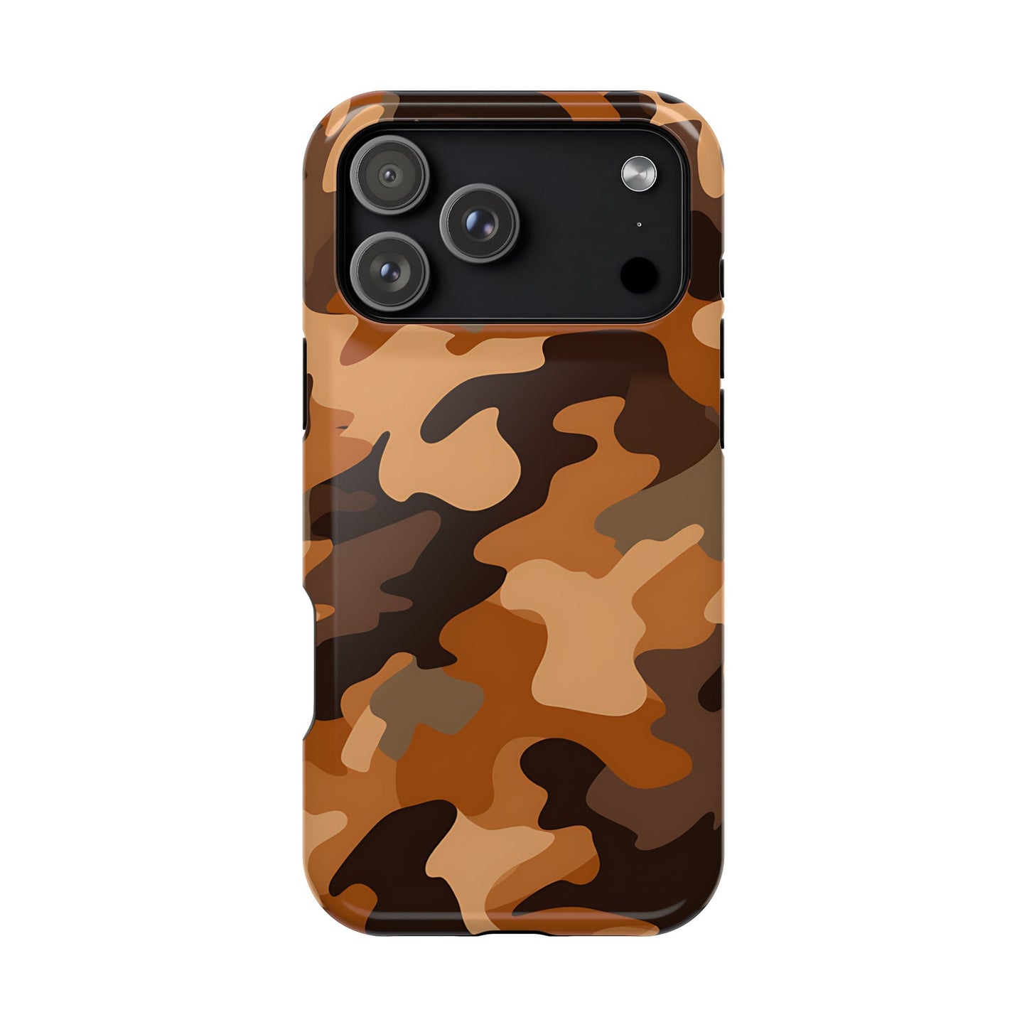 Camo Magnetic Impact Phone Case — Rugged Brown Camouflage iPhone Cover