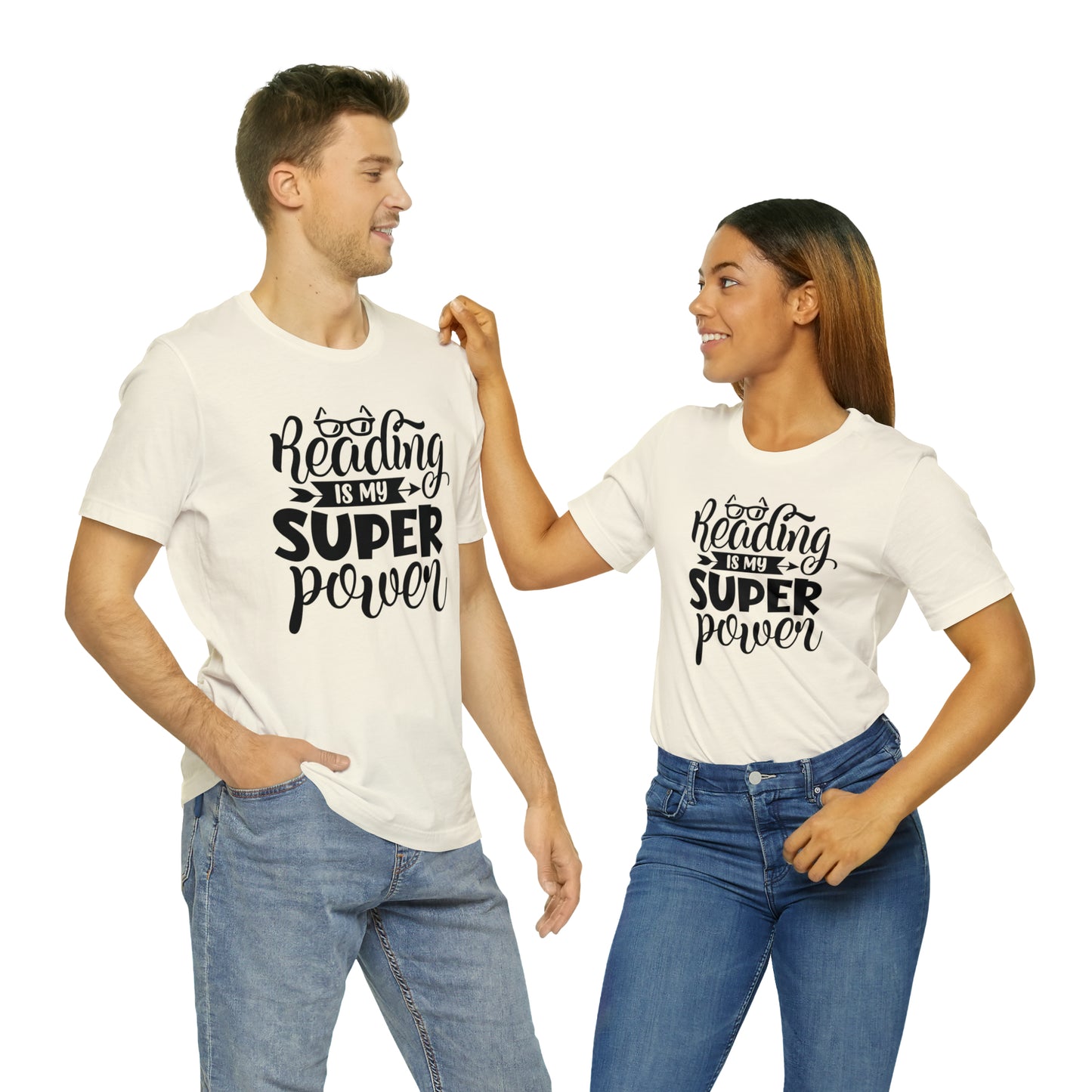 Reading Is My Super Power Short Sleeve Tee