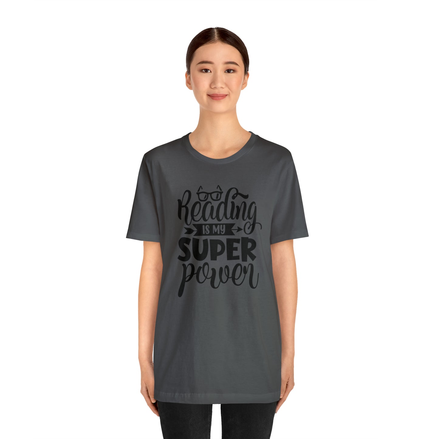 Reading Is My Super Power Short Sleeve Tee