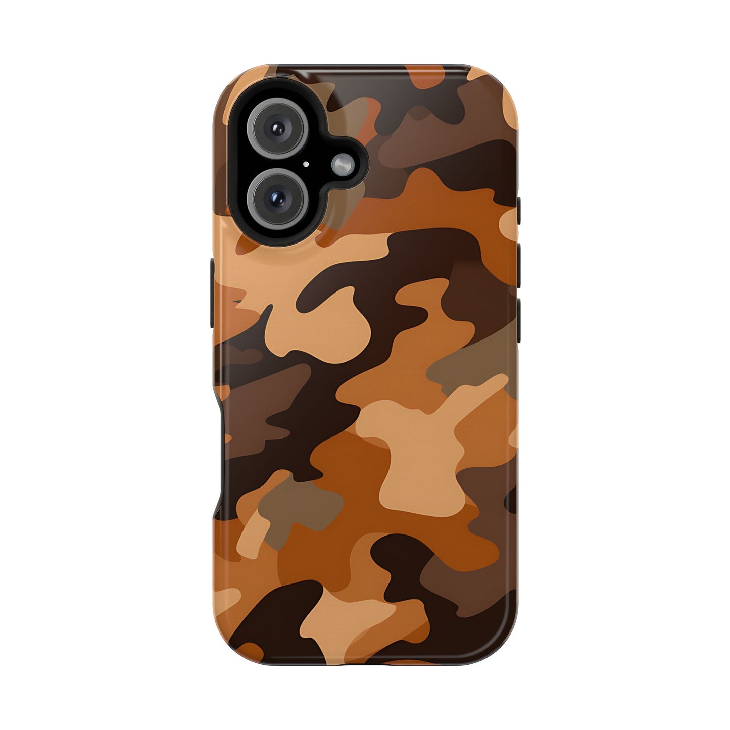Camo Magnetic Impact Phone Case — Rugged Brown Camouflage iPhone Cover