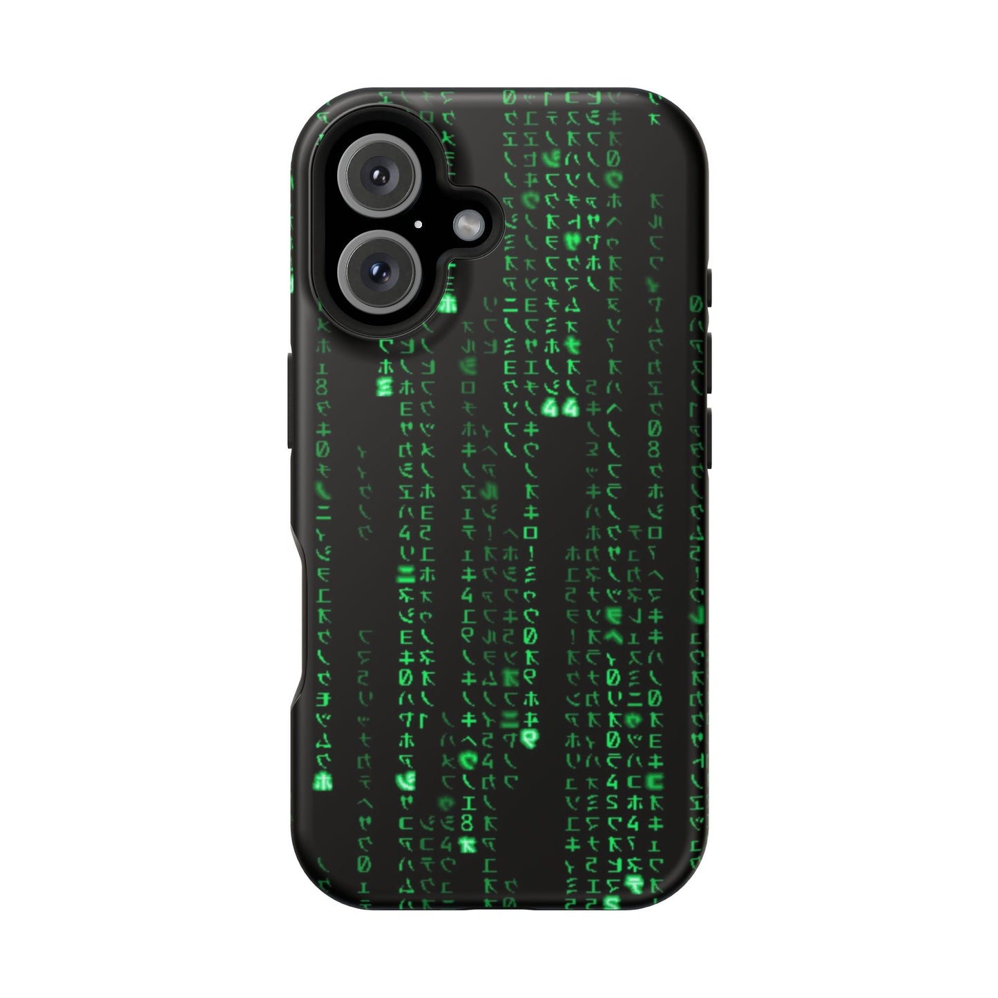 Matrix-Inspired Green Code Magnetic Tough Case, Phone Cover for Tech Lovers