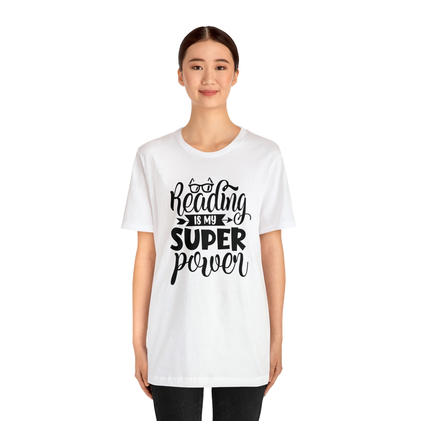 Reading Is My Super Power Short Sleeve Tee