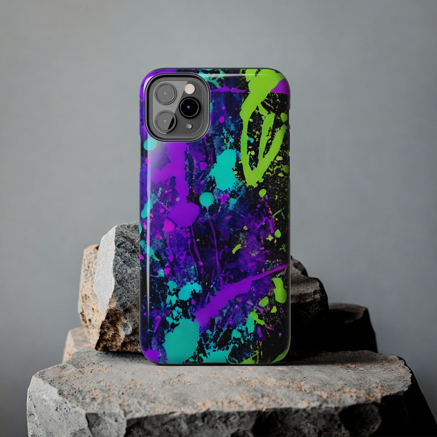 Tough Phone Cases Neon Paint
