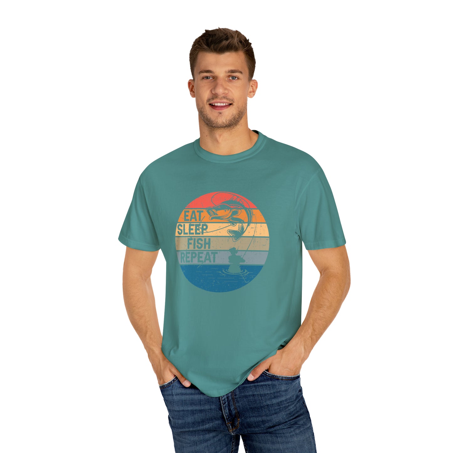 Eat Sleep Fish Repeat T-shirt