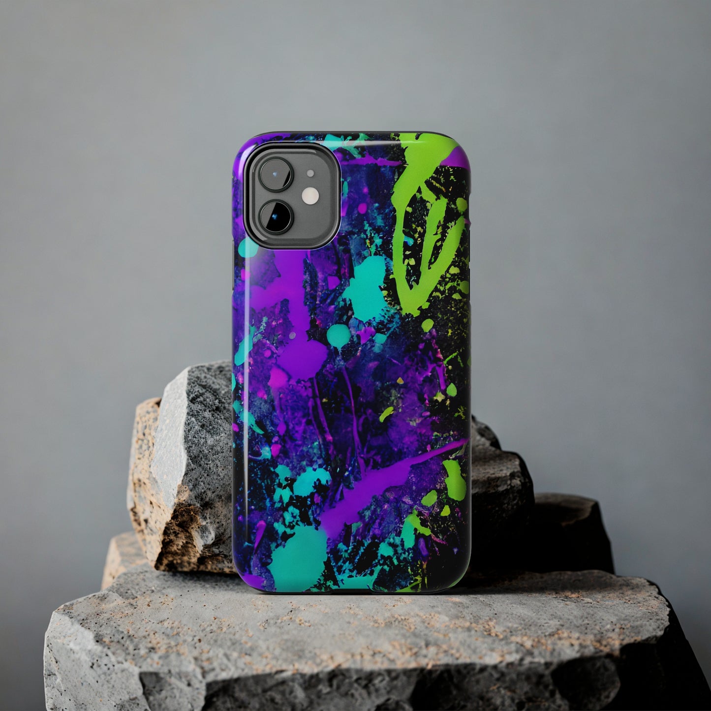 Tough Phone Cases Neon Paint