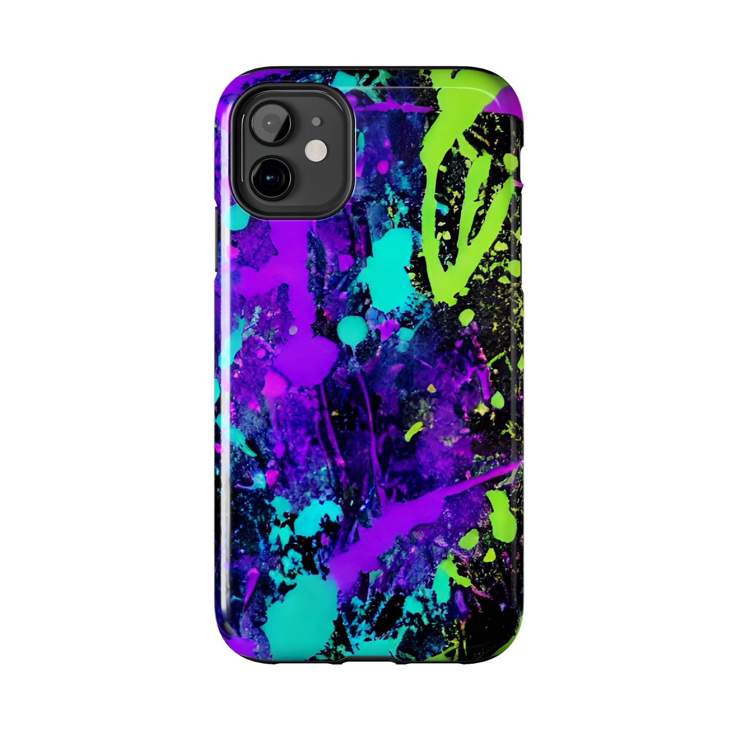 Tough Phone Cases Neon Paint