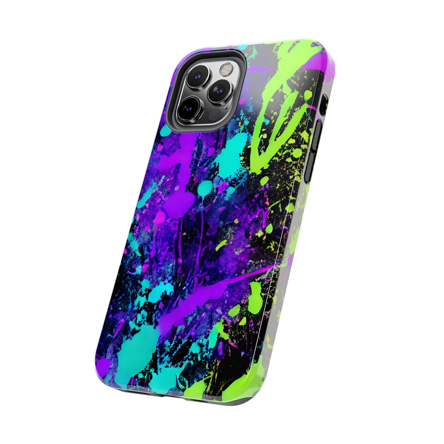 Tough Phone Cases Neon Paint