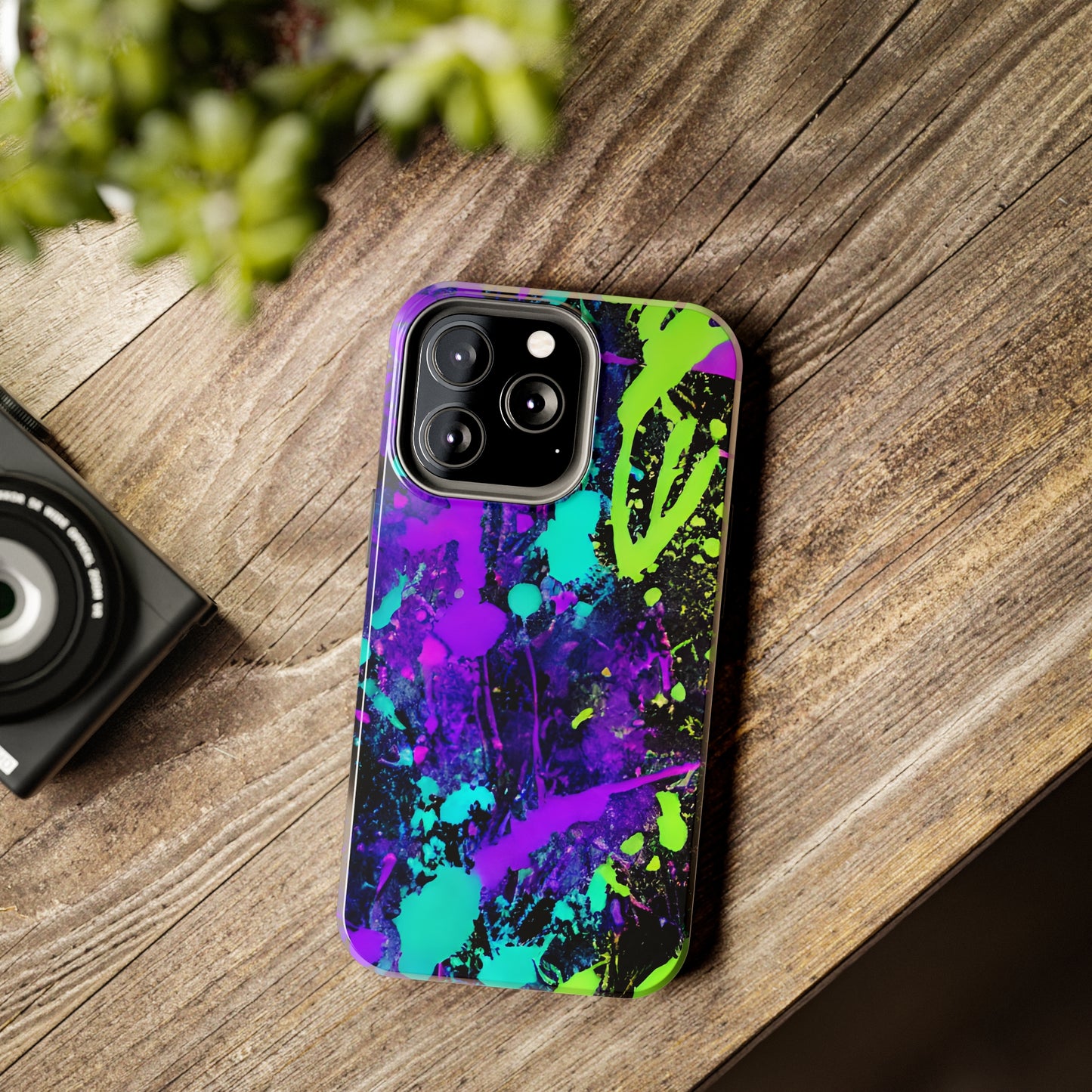 Tough Phone Cases Neon Paint