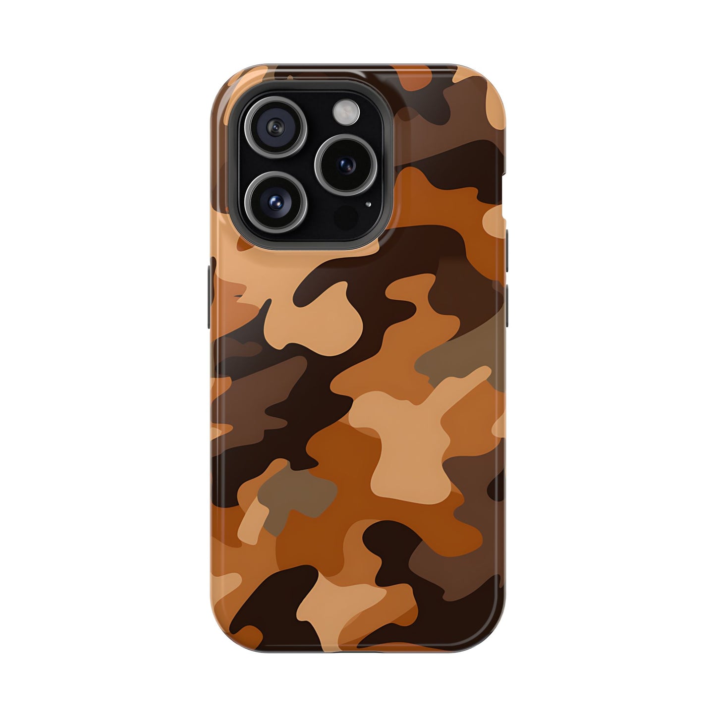 Camo Magnetic Impact Phone Case — Rugged Brown Camouflage iPhone Cover