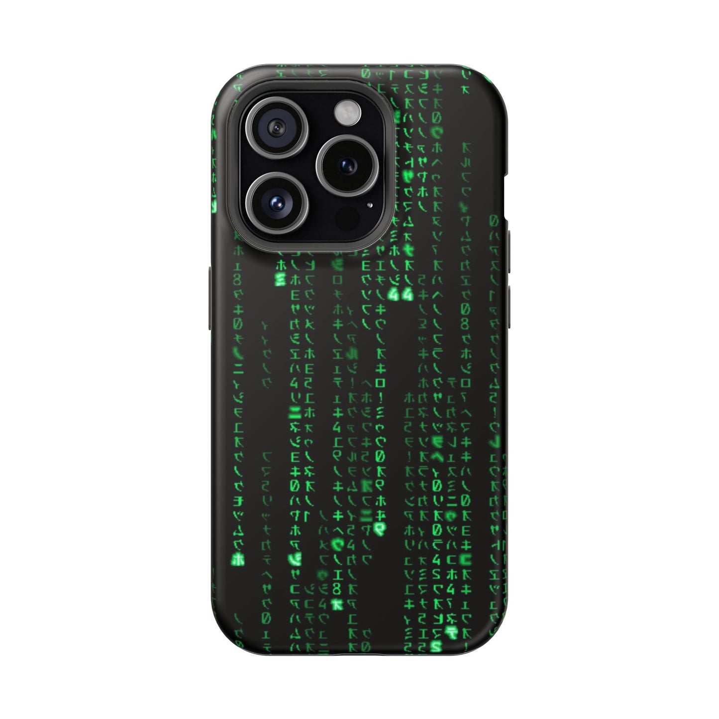 Matrix-Inspired Green Code Magnetic Tough Case, Phone Cover for Tech Lovers