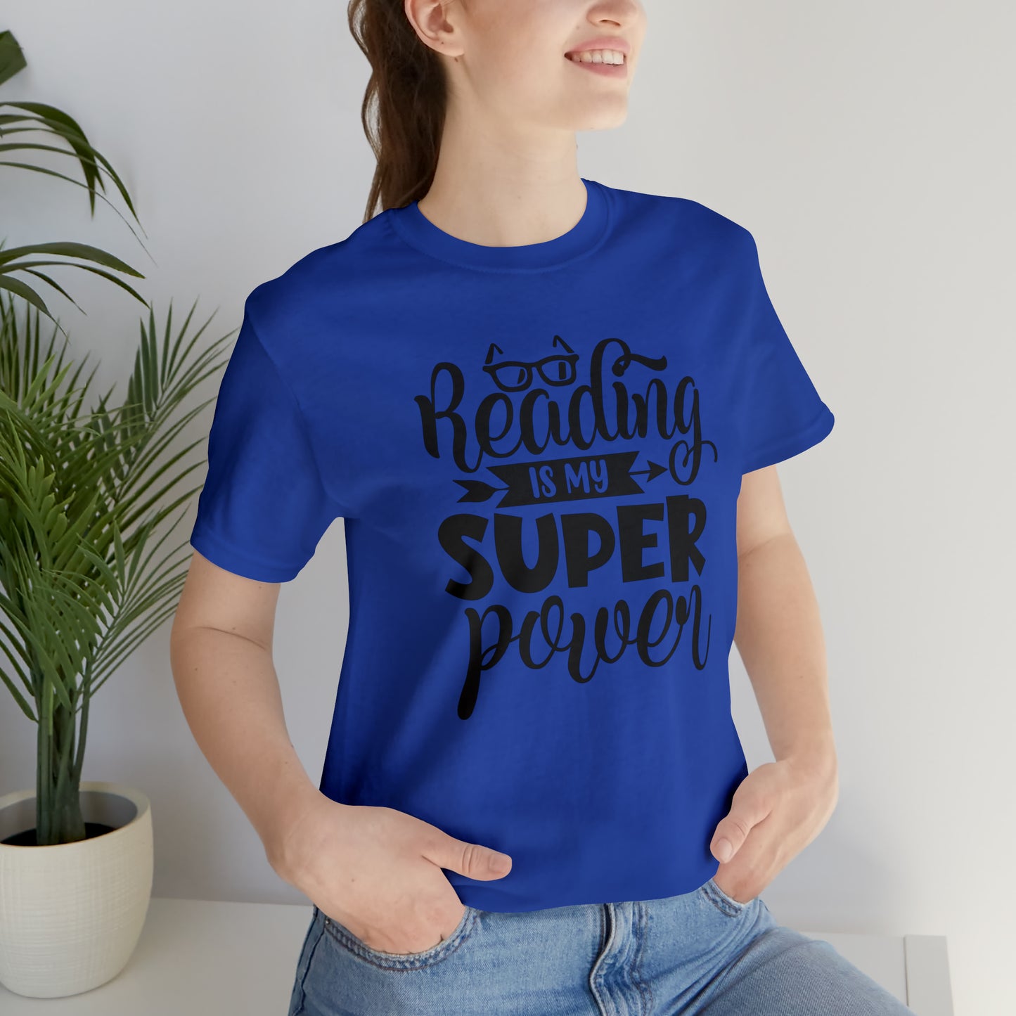 Reading Is My Super Power Short Sleeve Tee