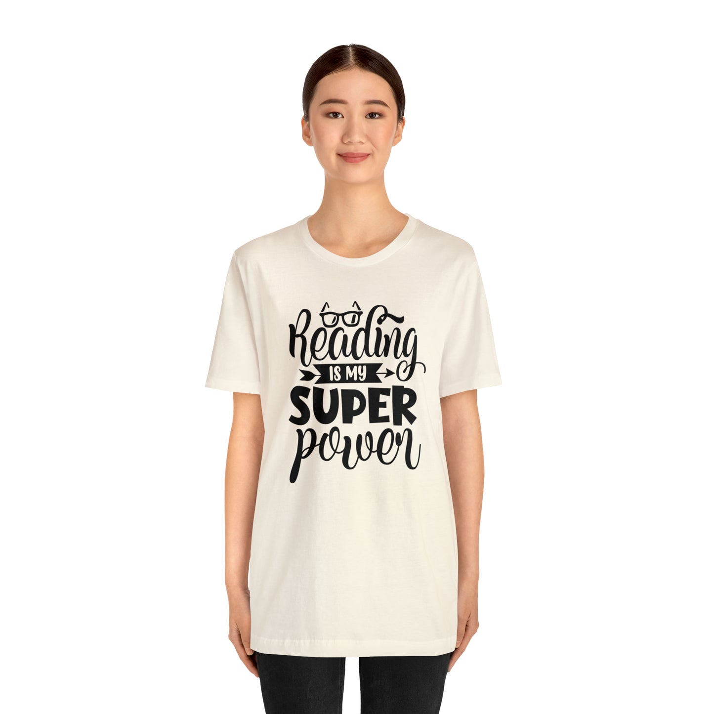 Reading Is My Super Power Short Sleeve Tee