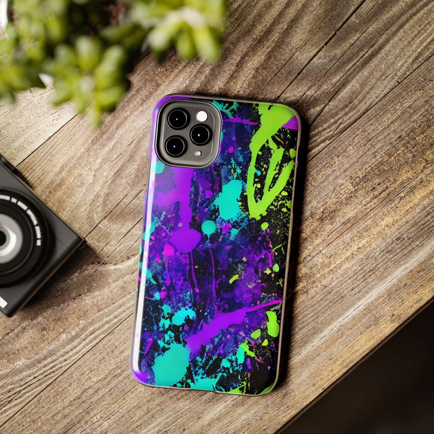 Tough Phone Cases Neon Paint