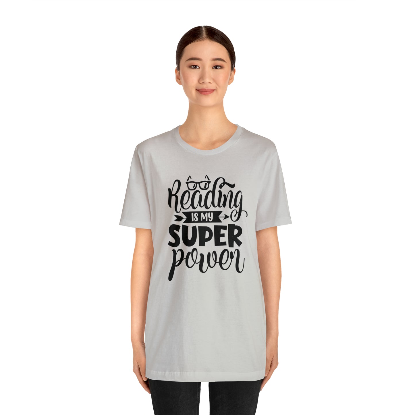 Reading Is My Super Power Short Sleeve Tee