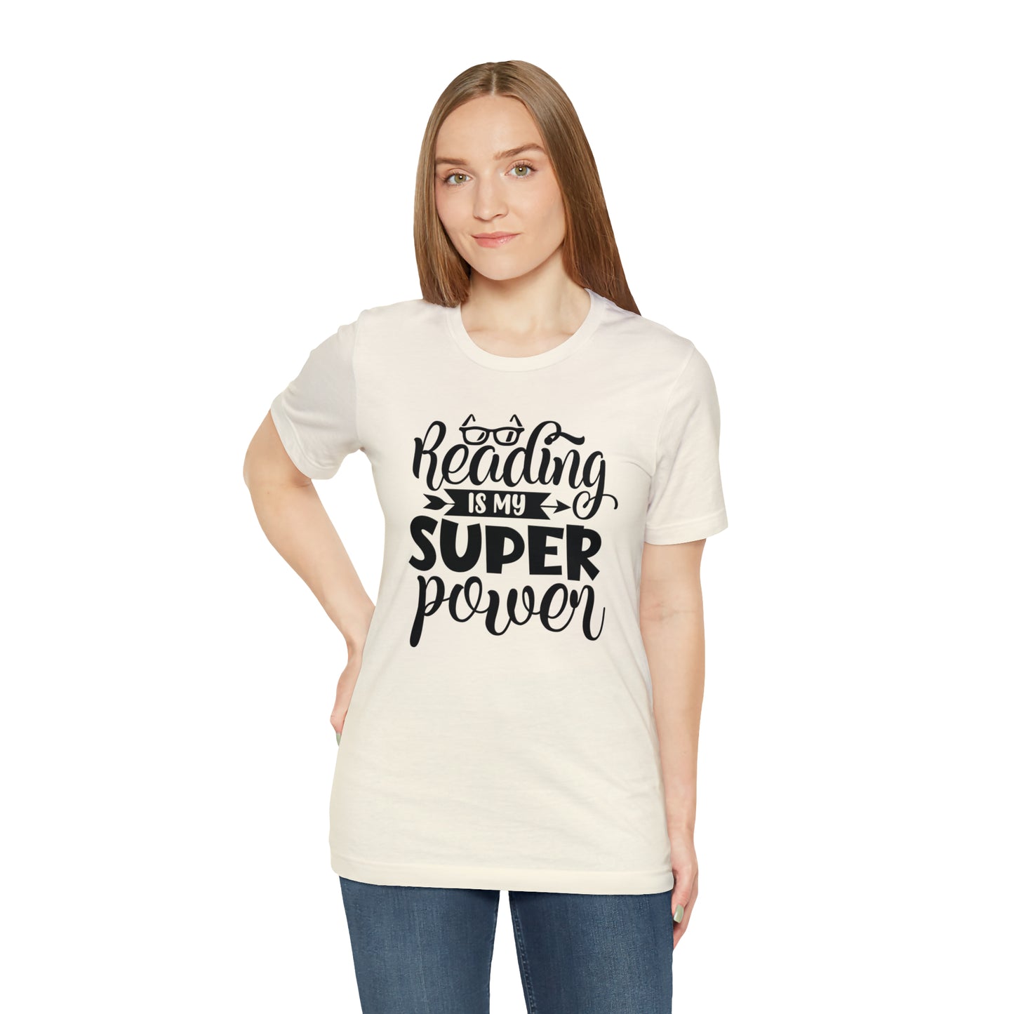 Reading Is My Super Power Short Sleeve Tee