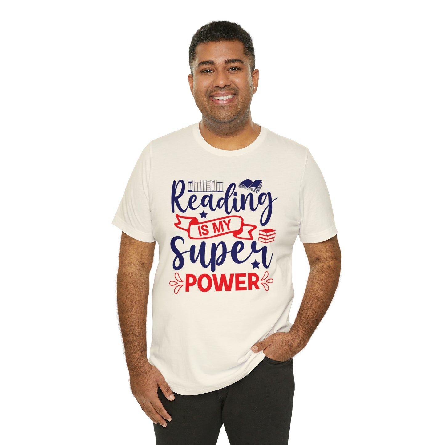 Reading Is My Super Power Short Sleeve Tee