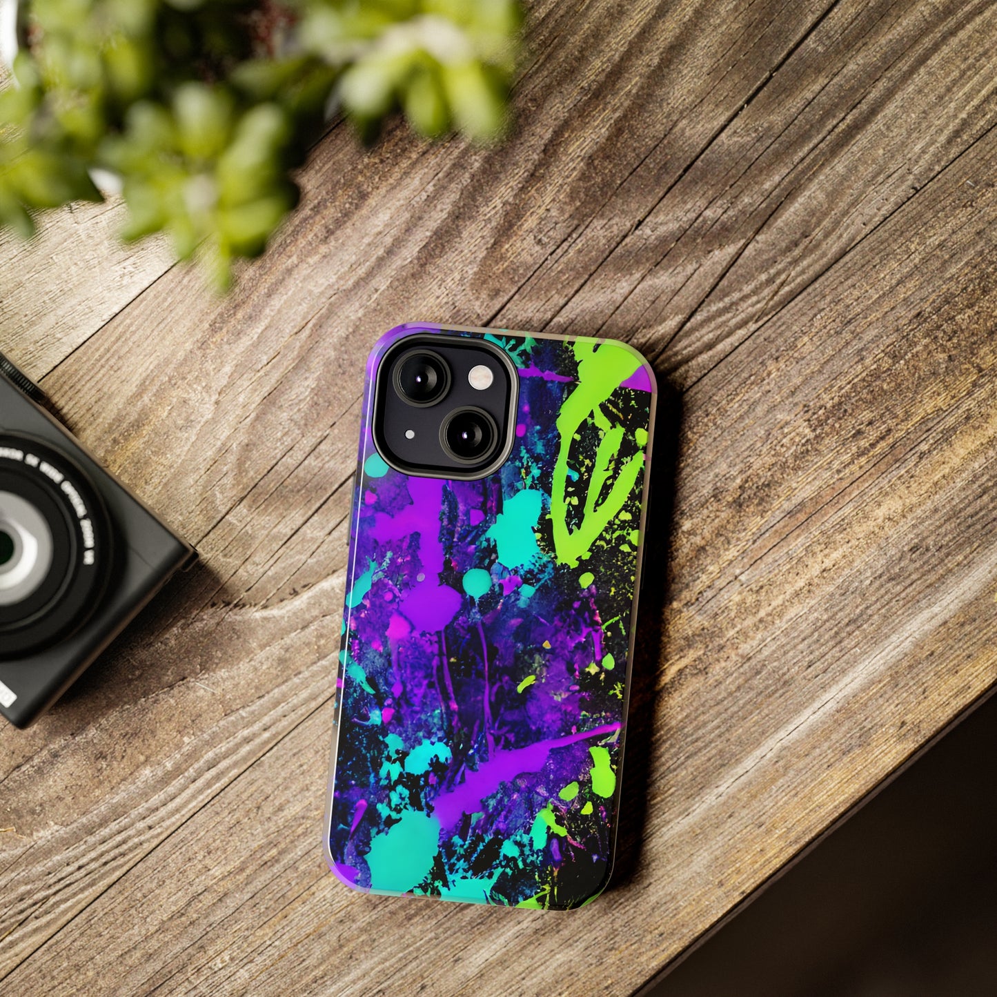 Tough Phone Cases Neon Paint