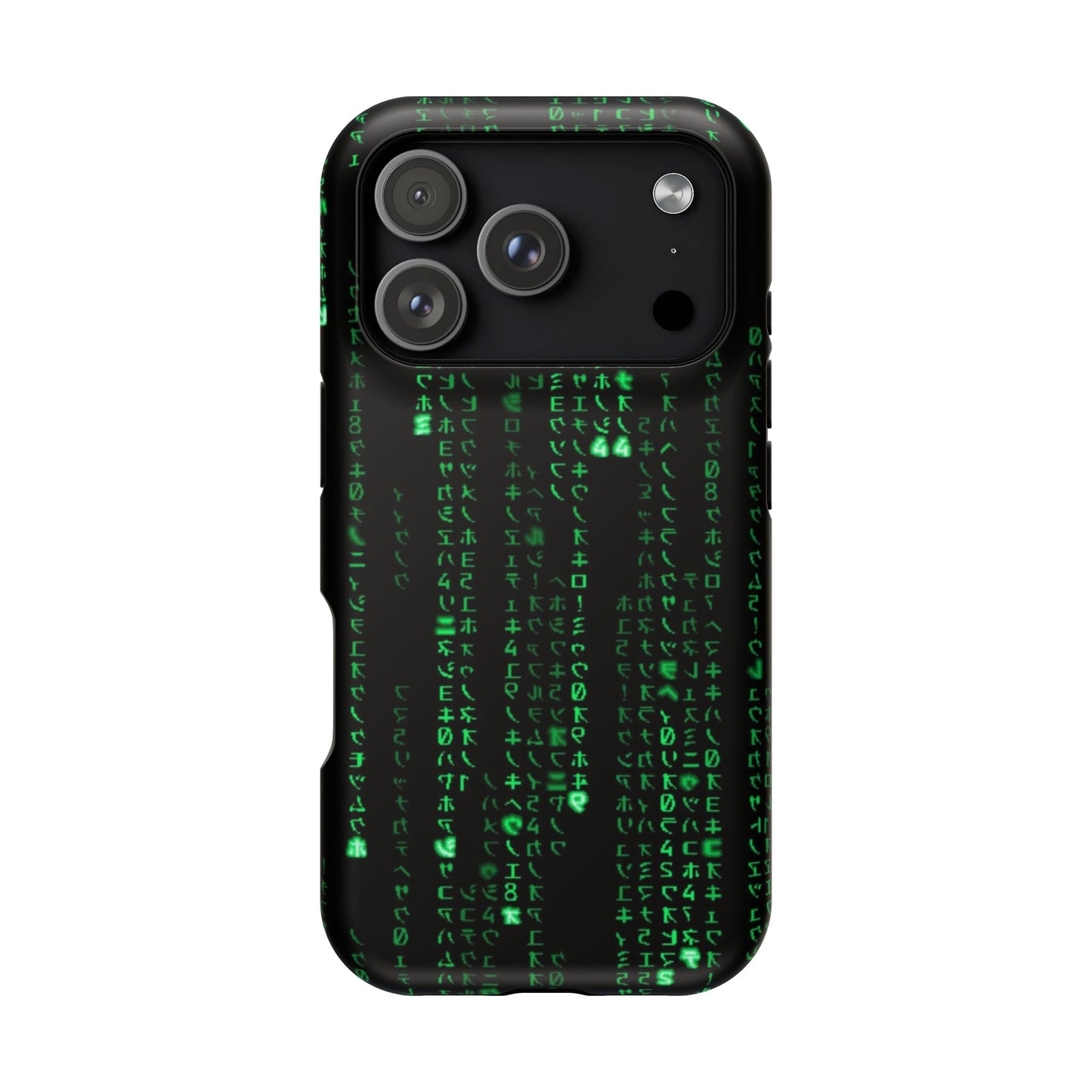 Matrix-Inspired Green Code Magnetic Tough Case, Phone Cover for Tech Lovers