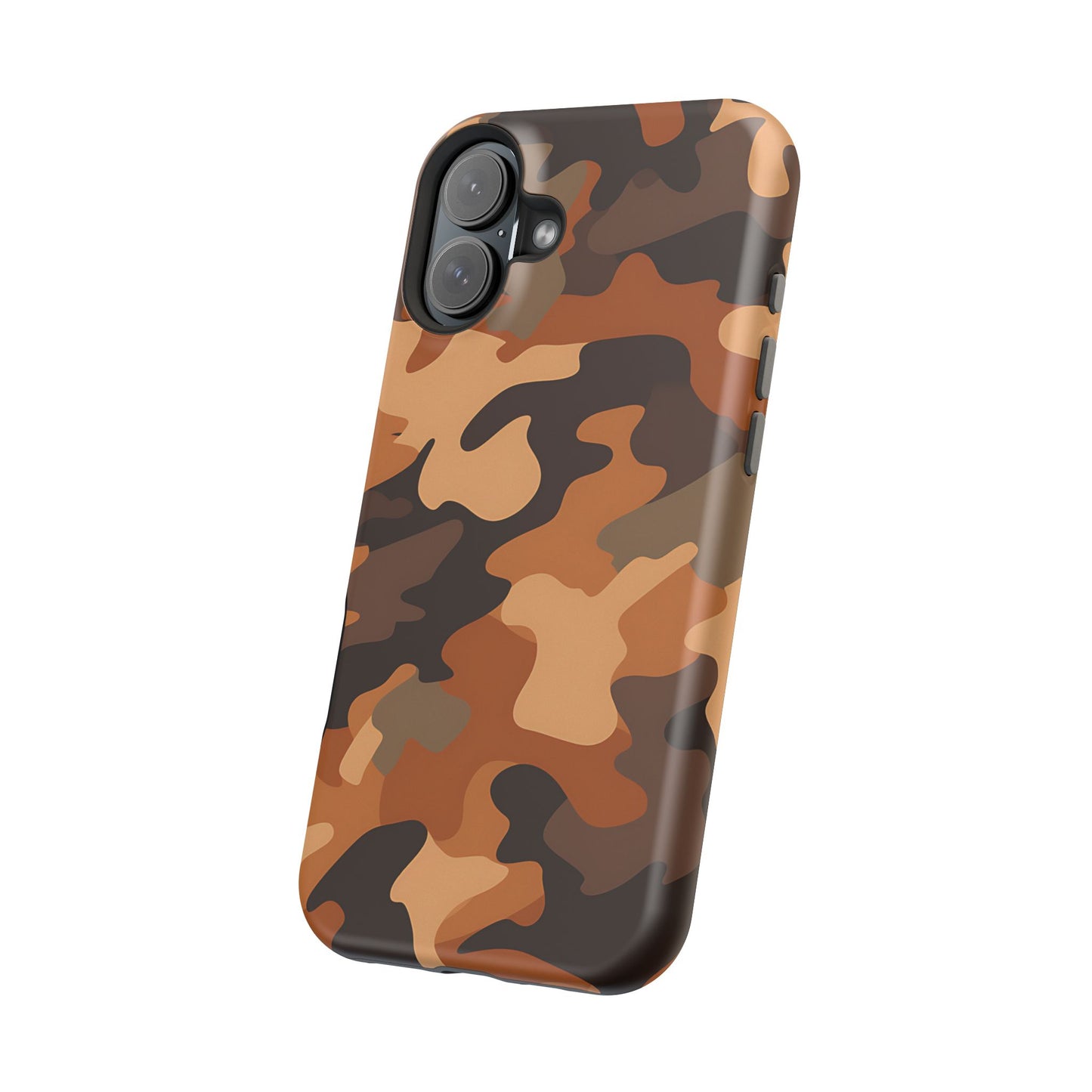 Camo Magnetic Impact Phone Case — Rugged Brown Camouflage iPhone Cover