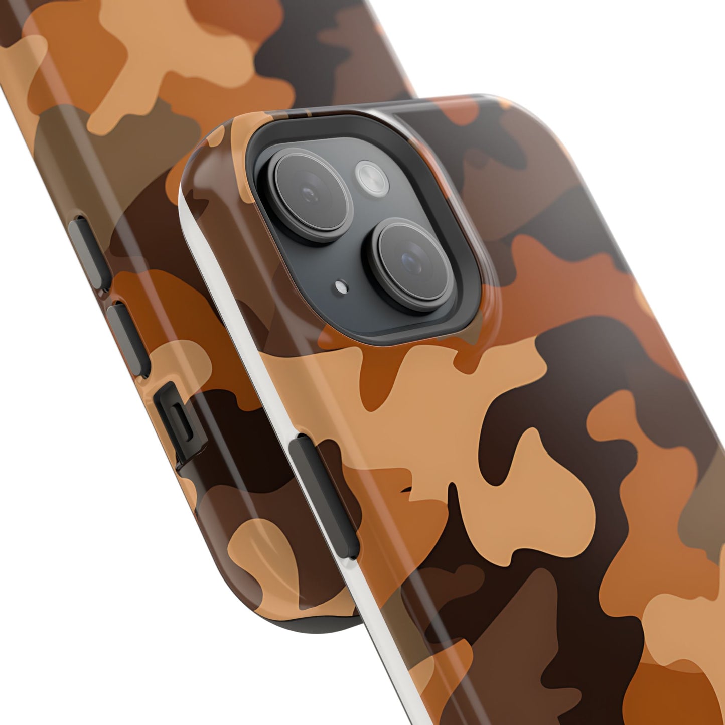 Camo Magnetic Impact Phone Case — Rugged Brown Camouflage iPhone Cover