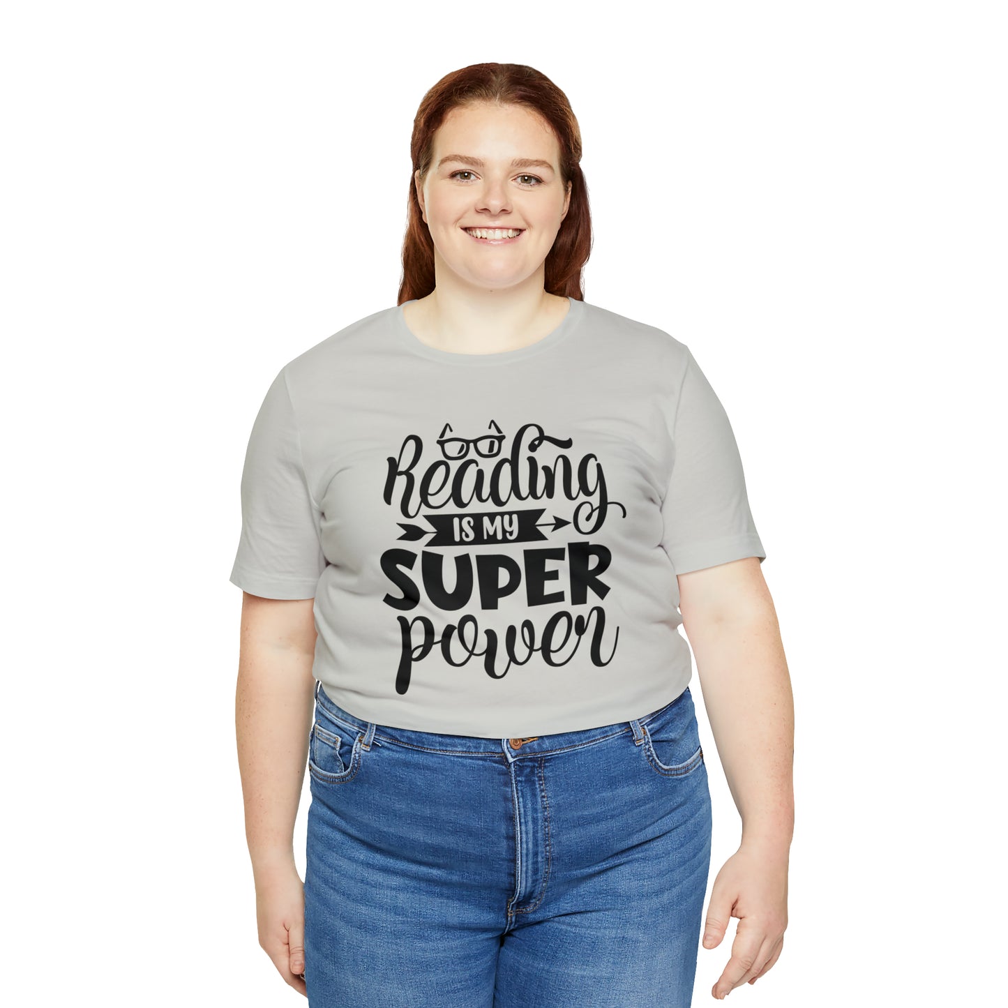 Reading Is My Super Power Short Sleeve Tee