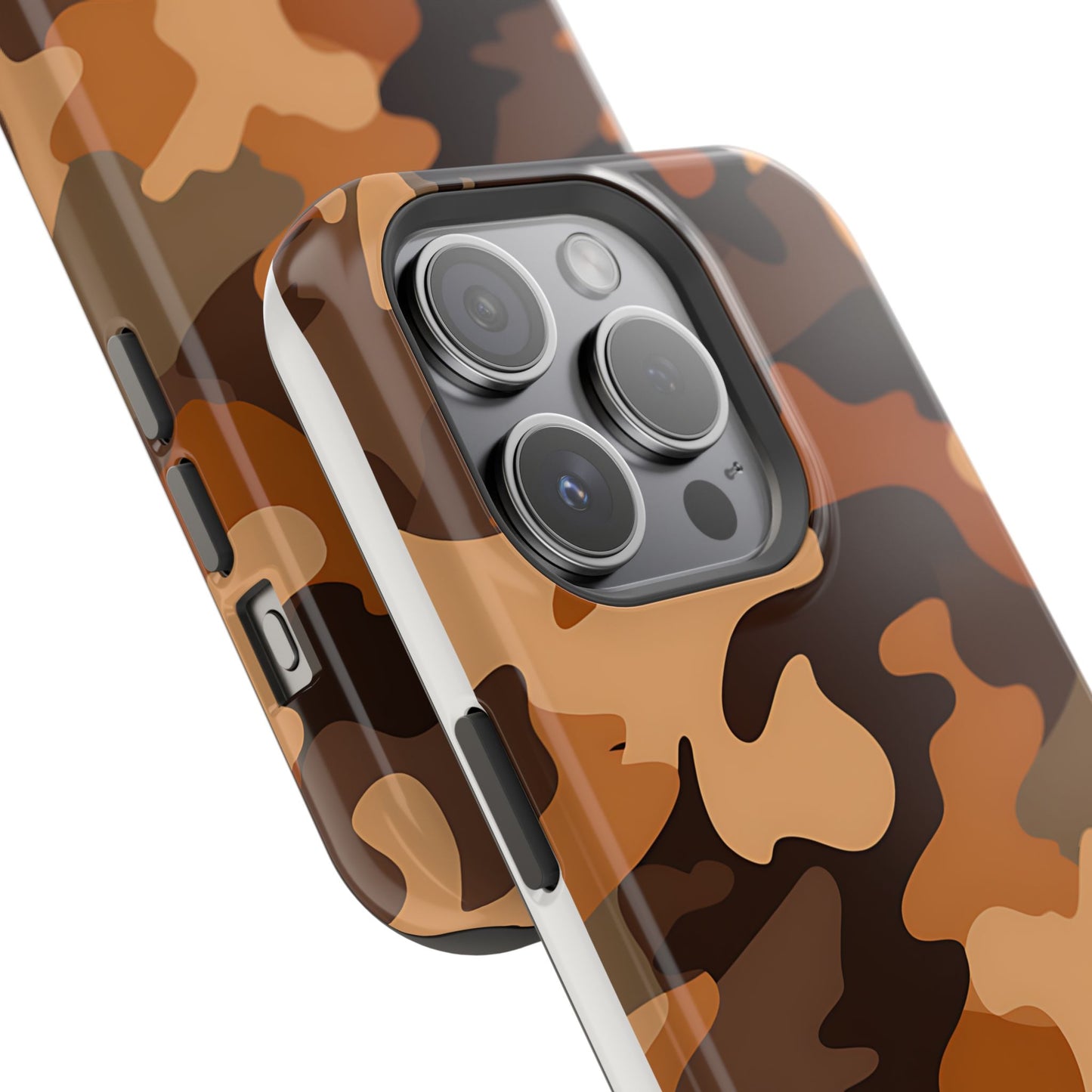 Camo Magnetic Impact Phone Case — Rugged Brown Camouflage iPhone Cover