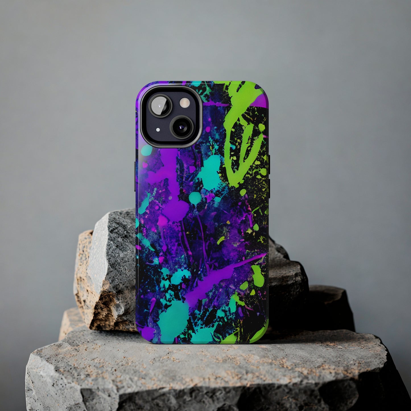 Tough Phone Cases Neon Paint