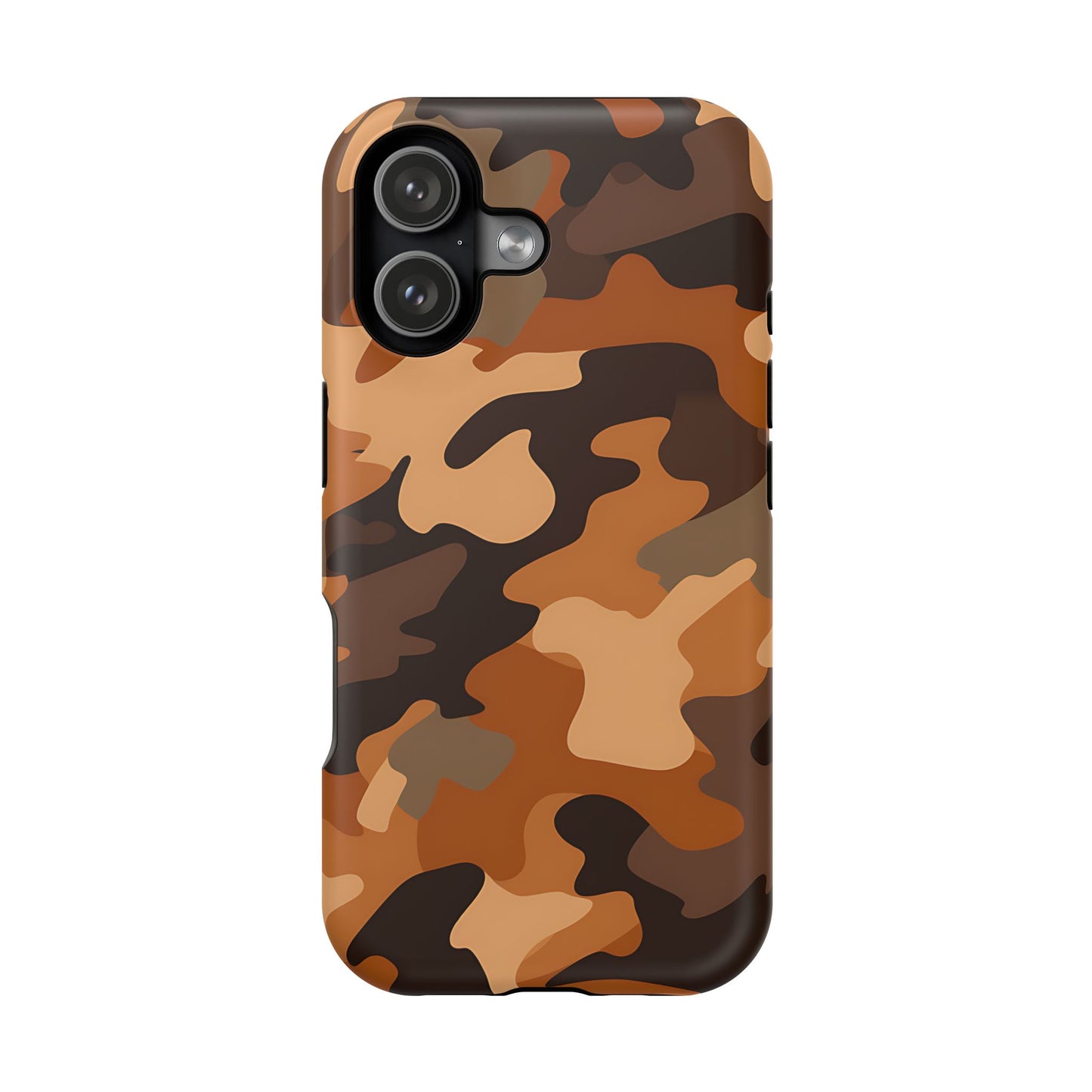 Camo Magnetic Impact Phone Case — Rugged Brown Camouflage iPhone Cover