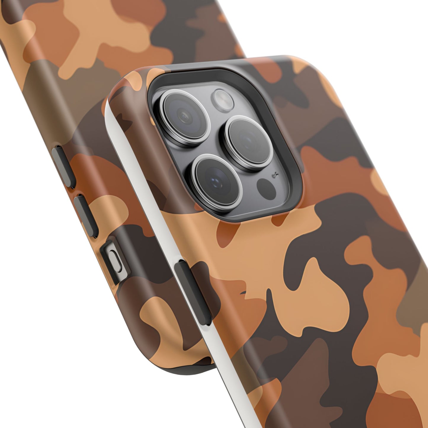 Camo Magnetic Impact Phone Case — Rugged Brown Camouflage iPhone Cover