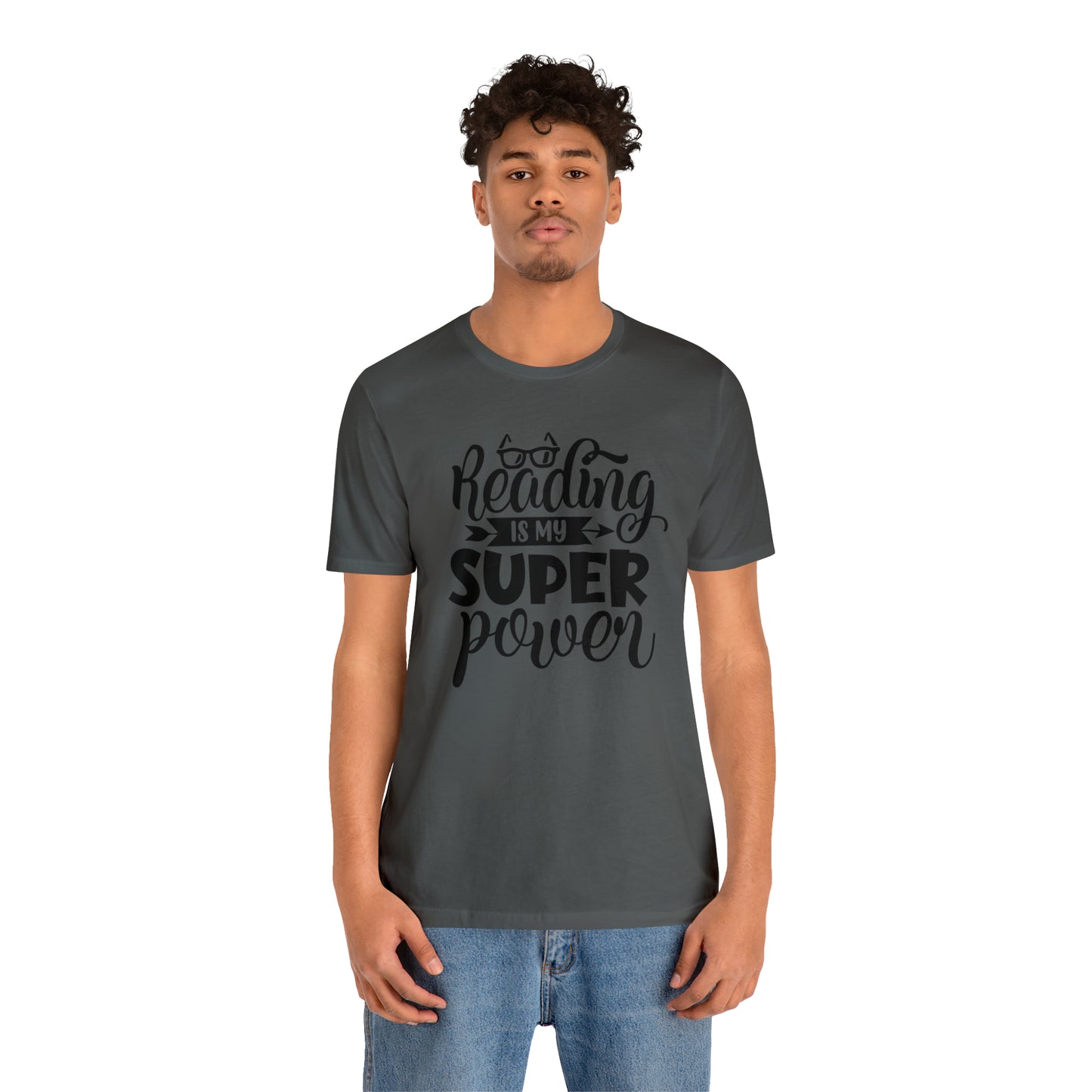 Reading Is My Super Power Short Sleeve Tee