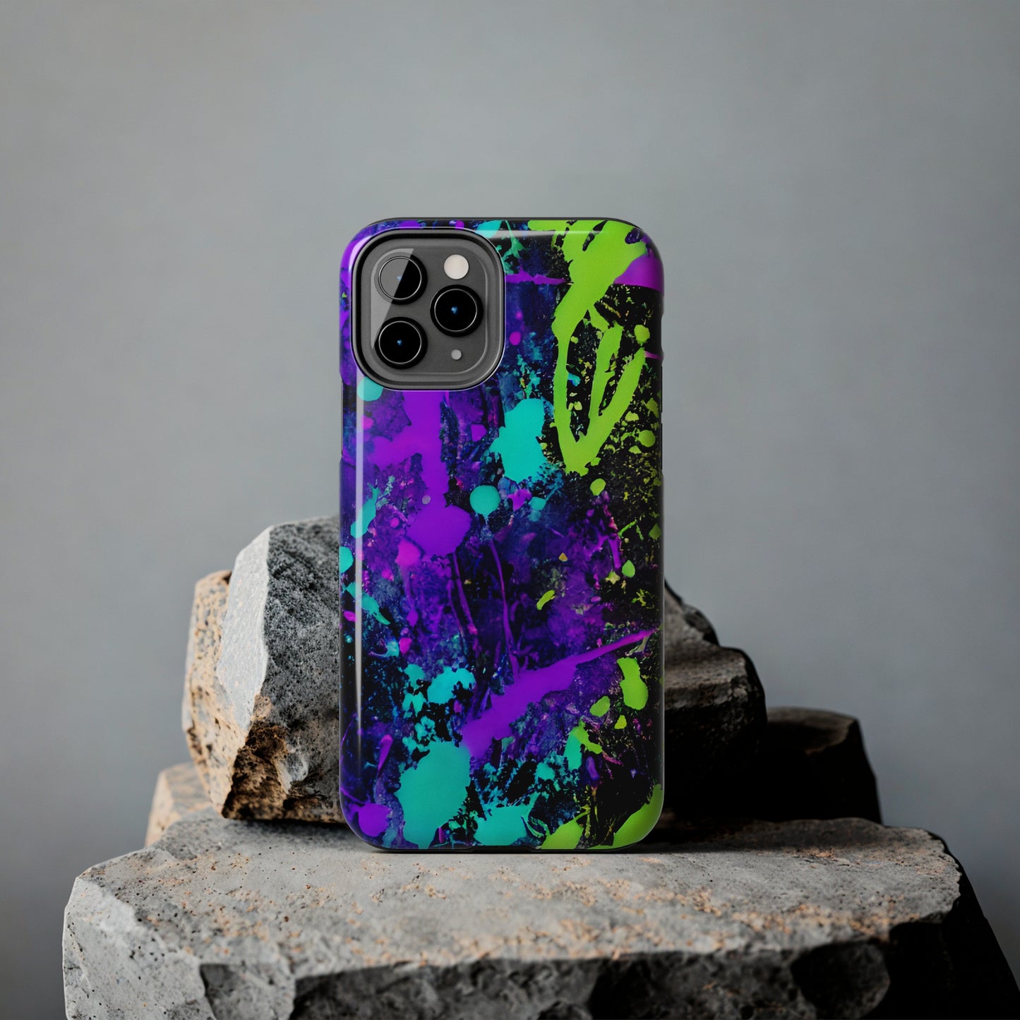 Tough Phone Cases Neon Paint