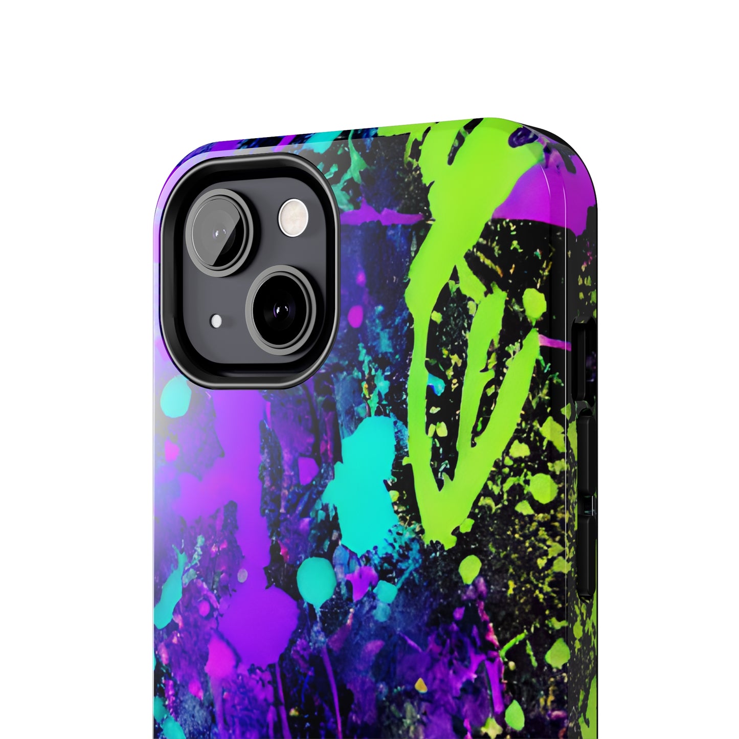 Tough Phone Cases Neon Paint