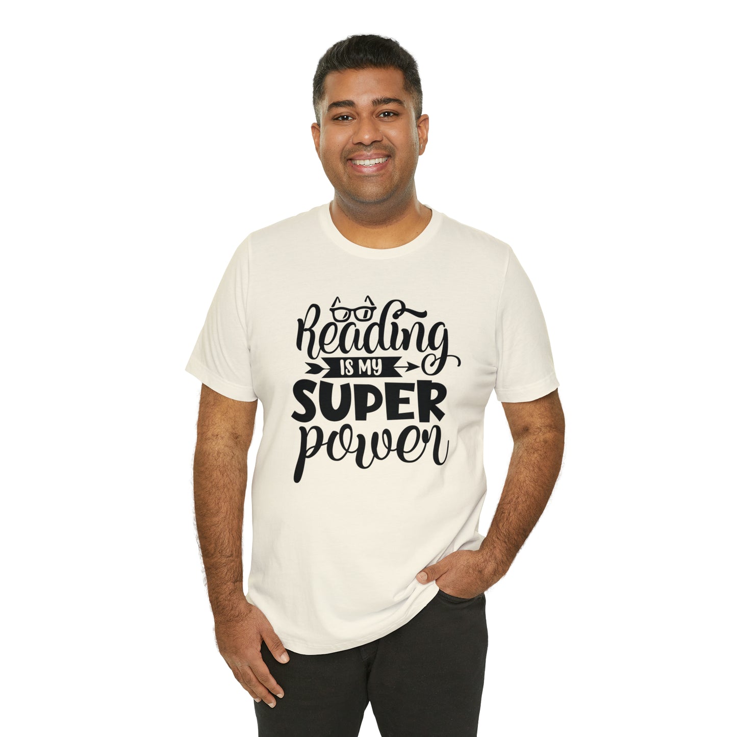 Reading Is My Super Power Short Sleeve Tee