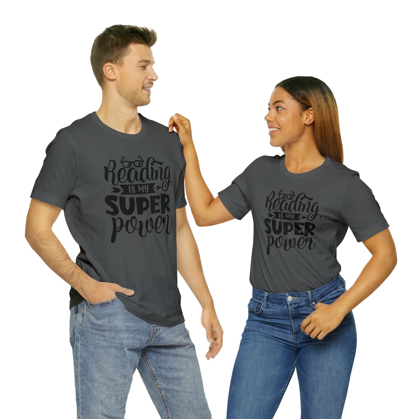 Reading Is My Super Power Short Sleeve Tee