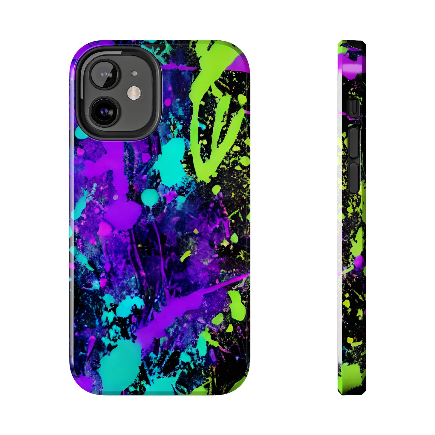 Tough Phone Cases Neon Paint