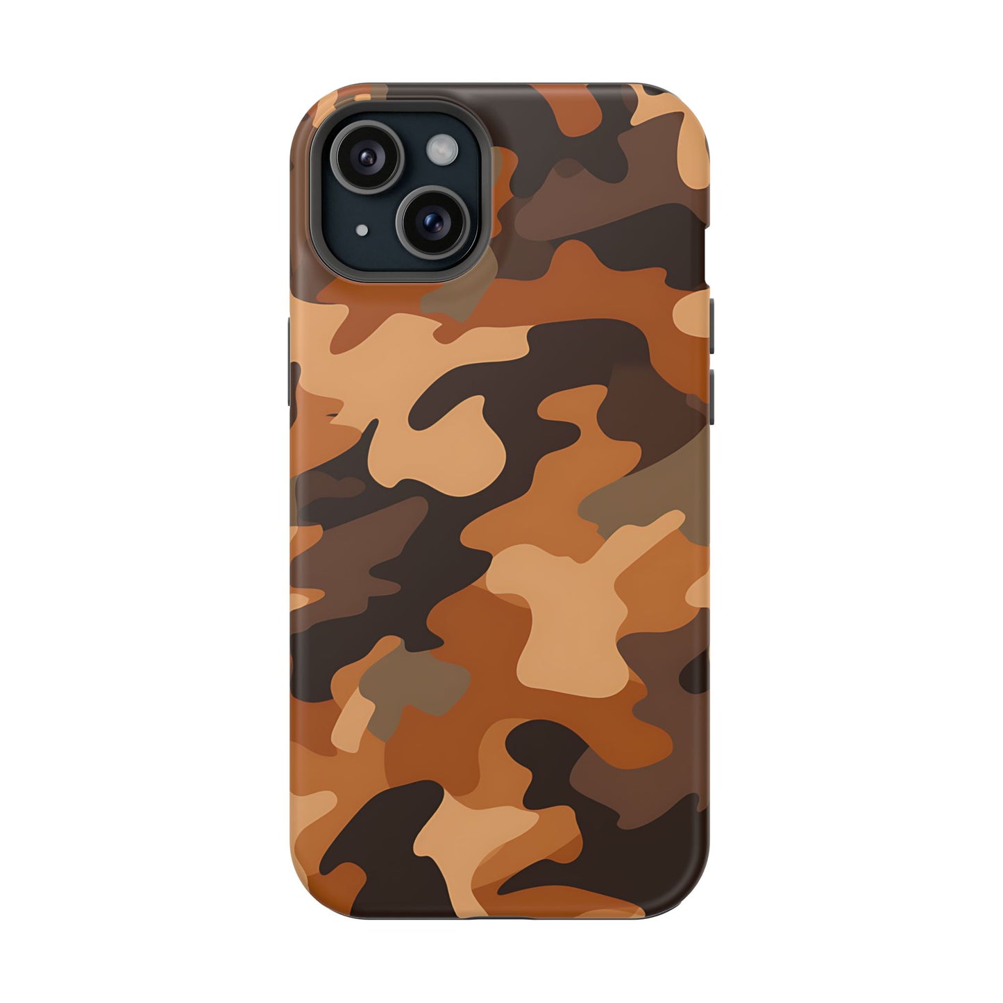 Camo Magnetic Impact Phone Case — Rugged Brown Camouflage iPhone Cover