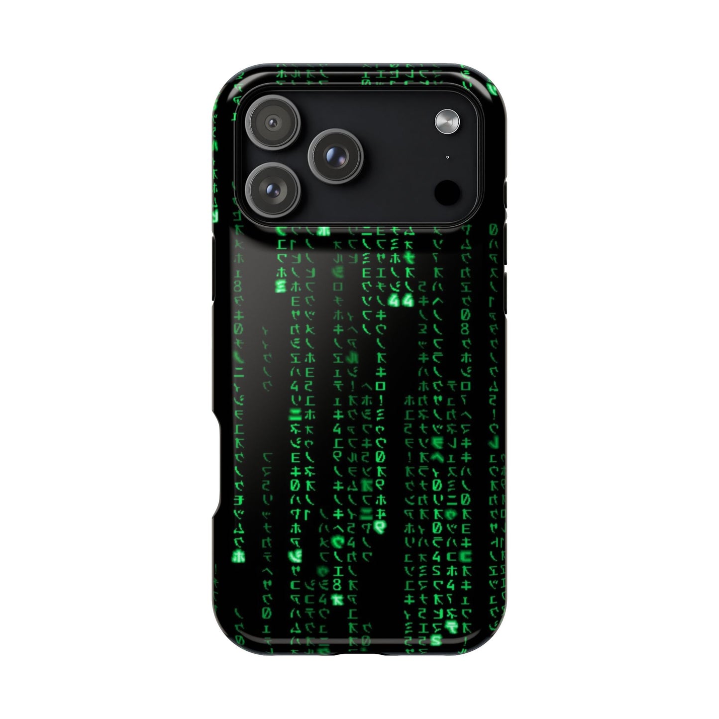 Matrix-Inspired Green Code Magnetic Tough Case, Phone Cover for Tech Lovers