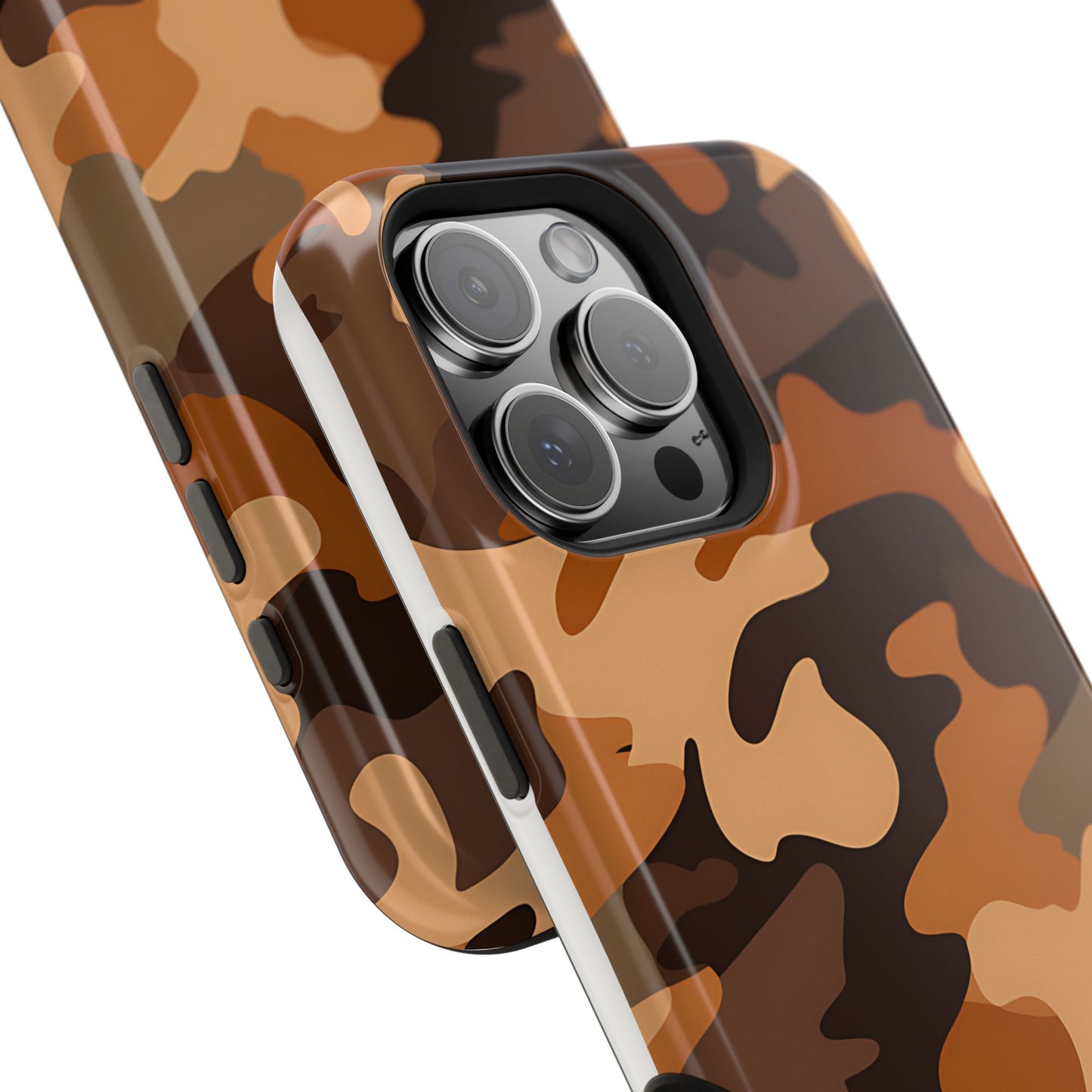 Camo Magnetic Impact Phone Case — Rugged Brown Camouflage iPhone Cover