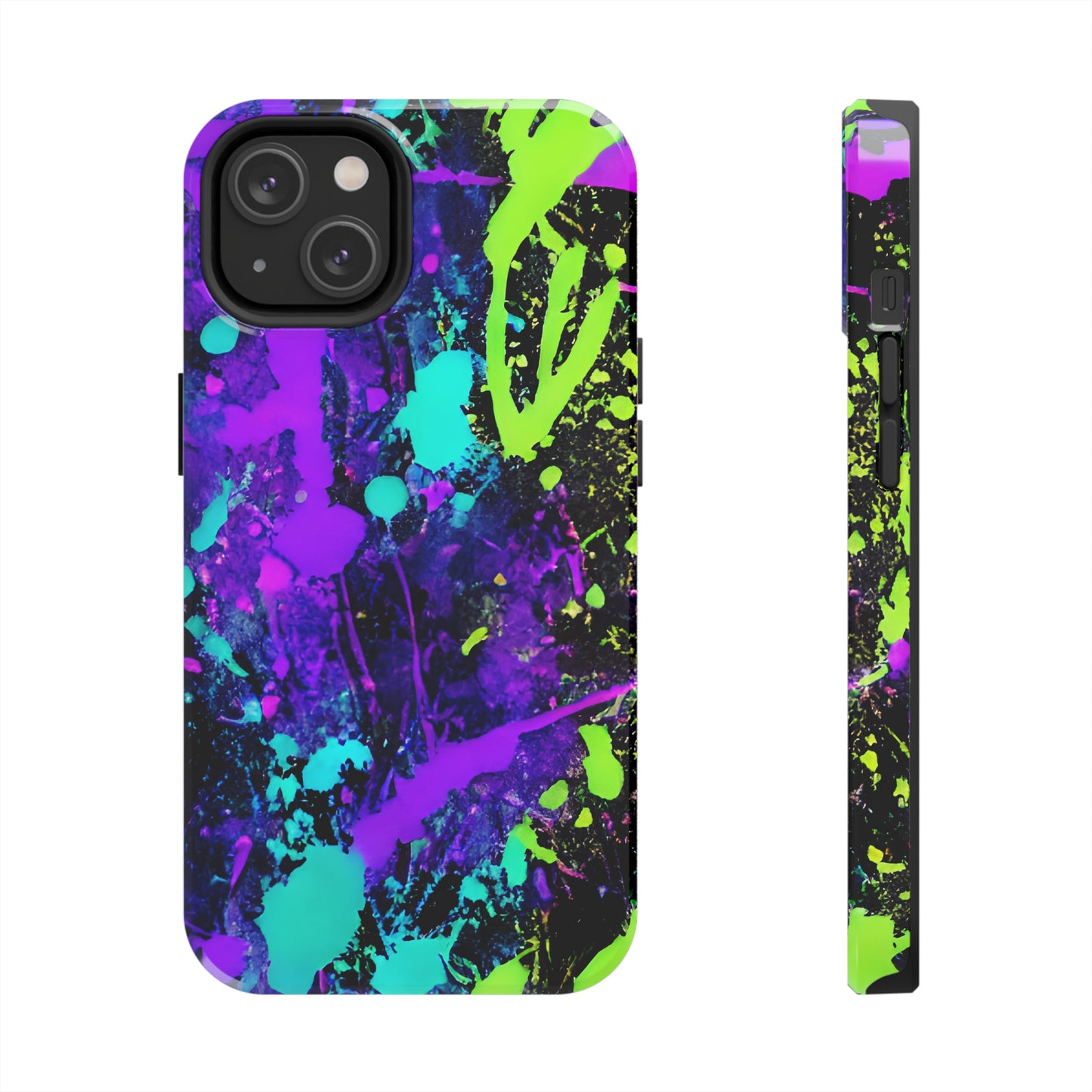 Tough Phone Cases Neon Paint
