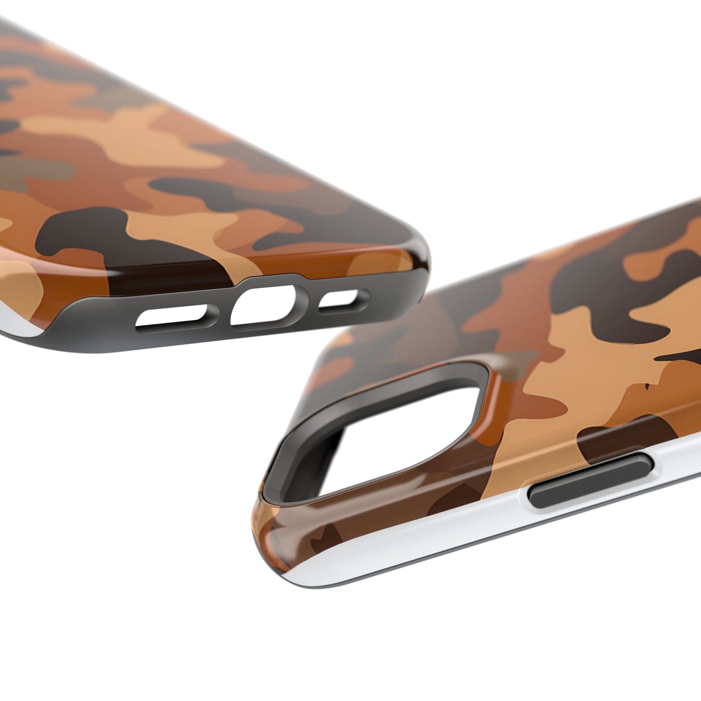 Camo Magnetic Impact Phone Case — Rugged Brown Camouflage iPhone Cover