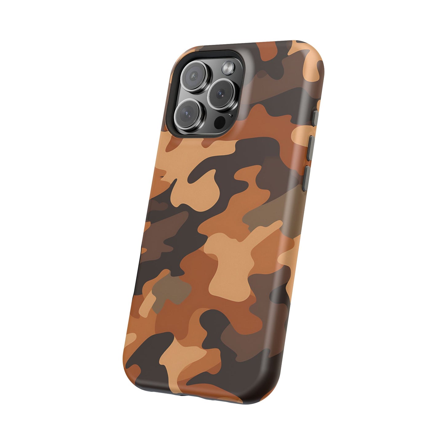 Camo Magnetic Impact Phone Case — Rugged Brown Camouflage iPhone Cover