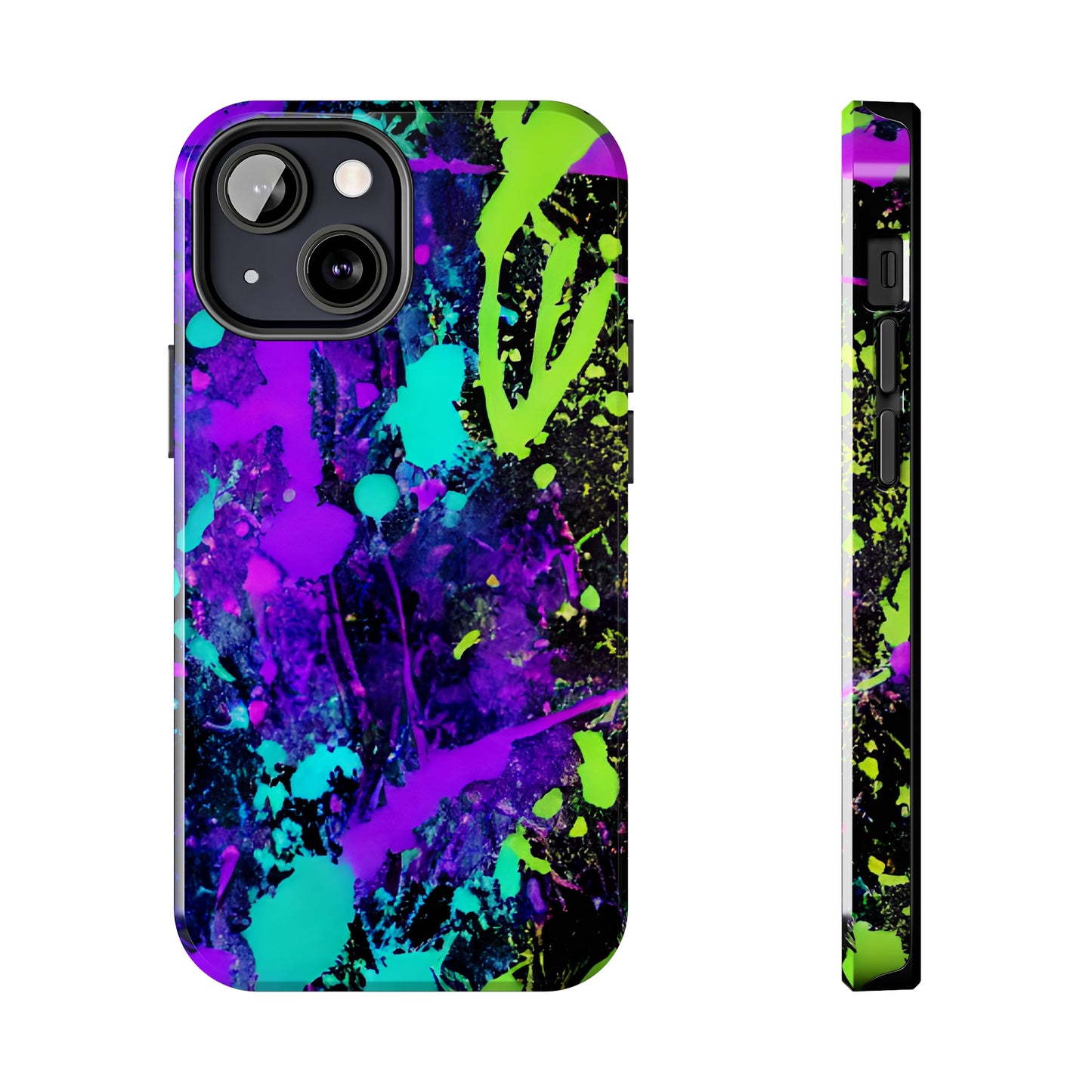 Tough Phone Cases Neon Paint