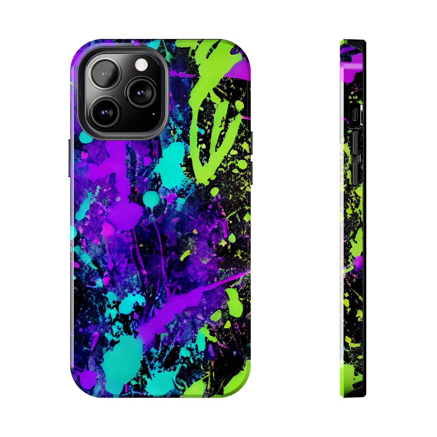 Tough Phone Cases Neon Paint