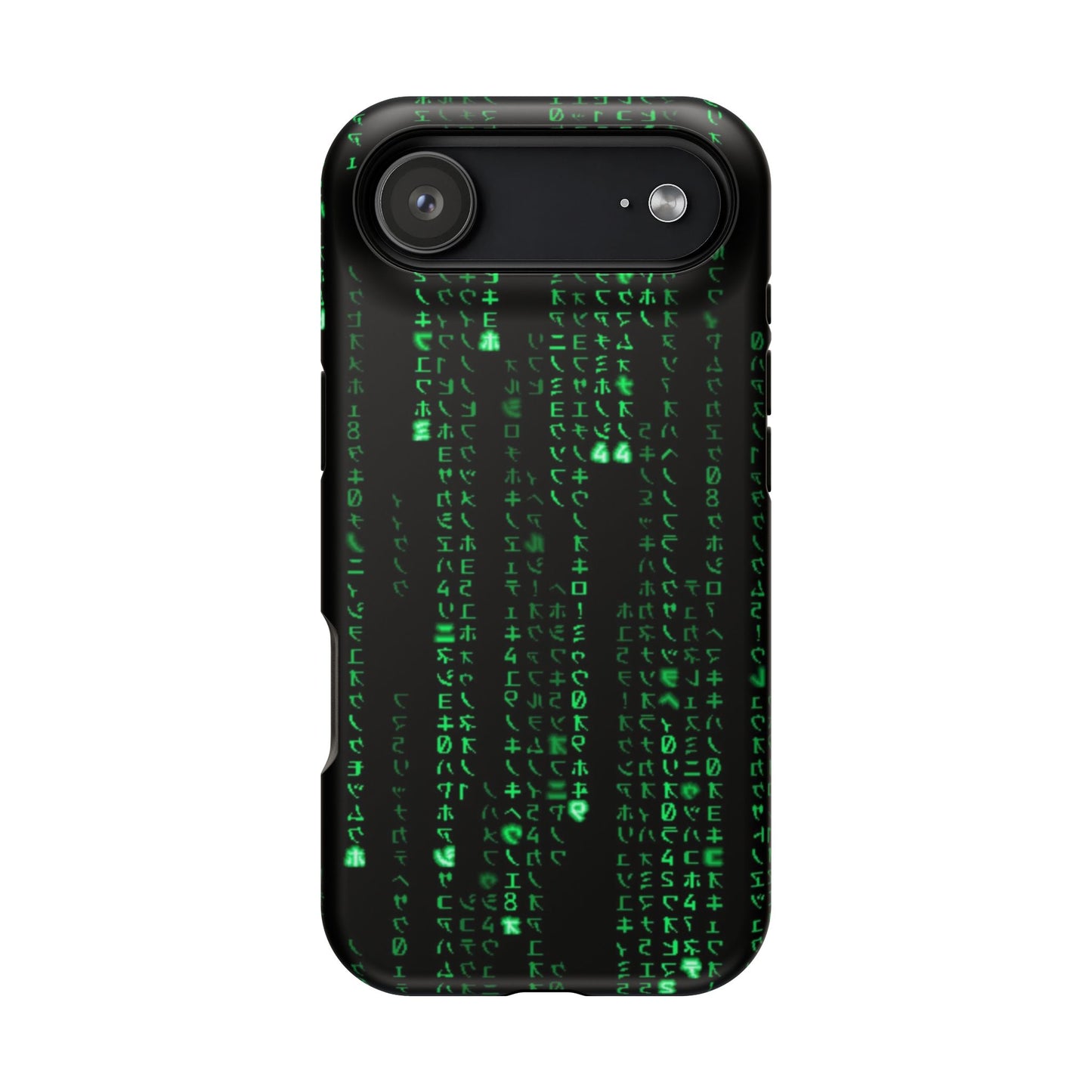 Matrix-Inspired Green Code Magnetic Tough Case, Phone Cover for Tech Lovers