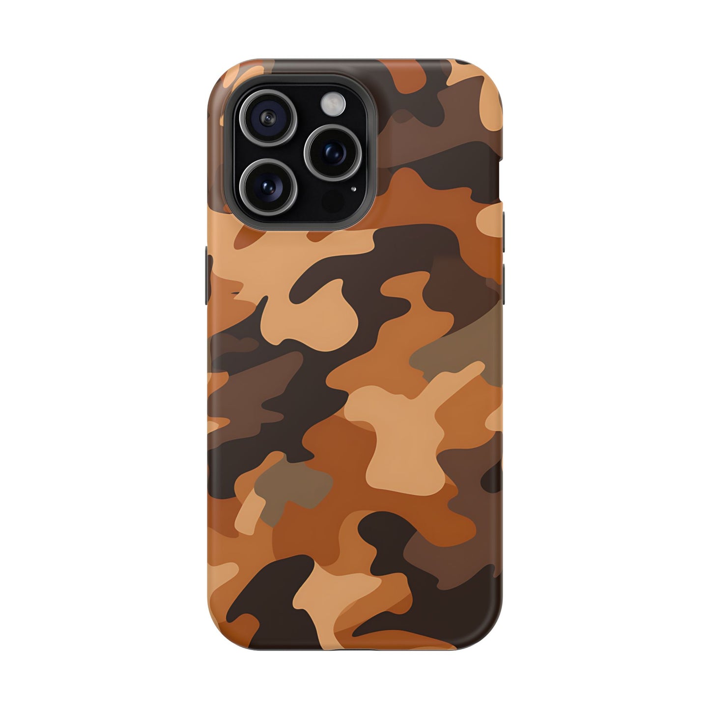 Camo Magnetic Impact Phone Case — Rugged Brown Camouflage iPhone Cover
