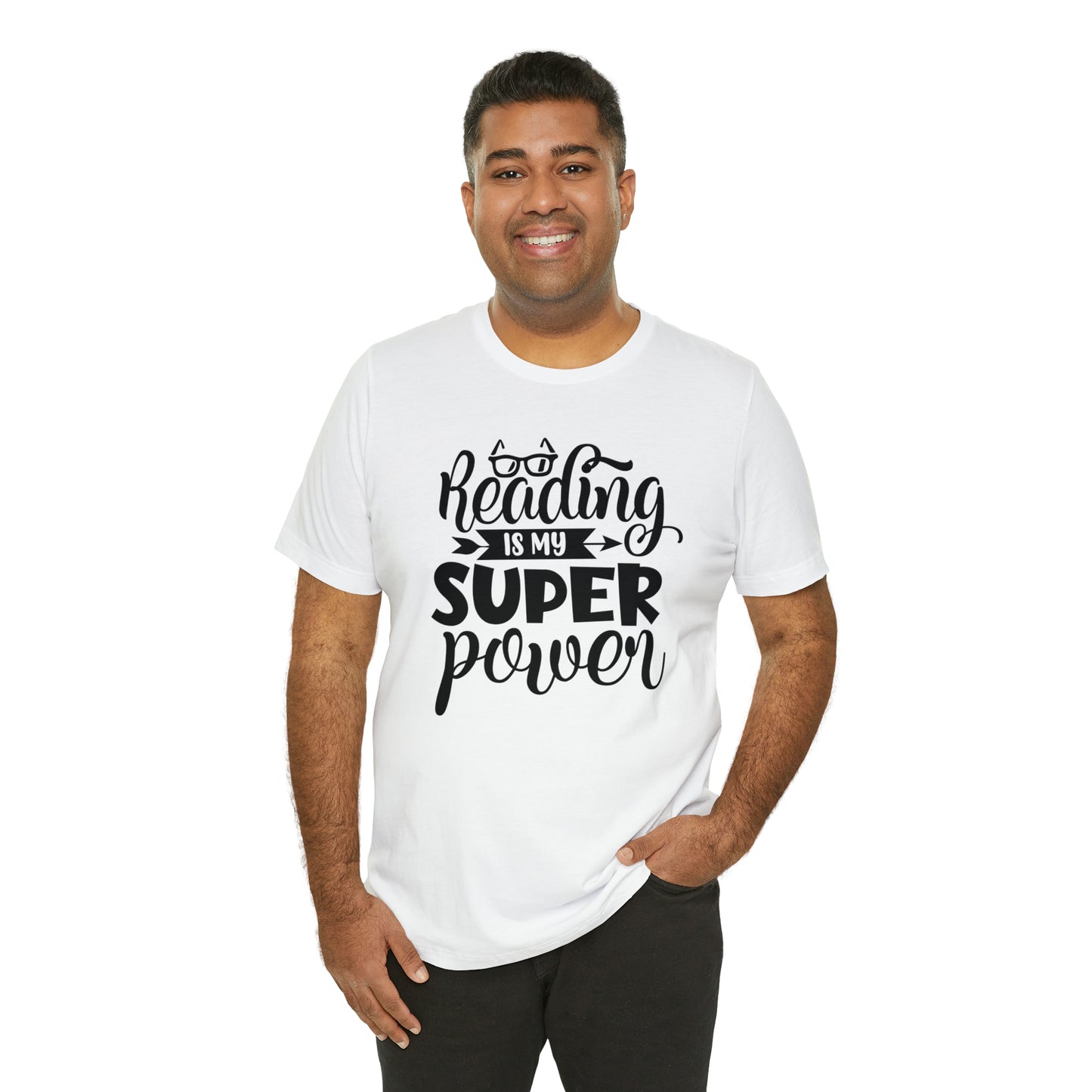 Reading Is My Super Power Short Sleeve Tee