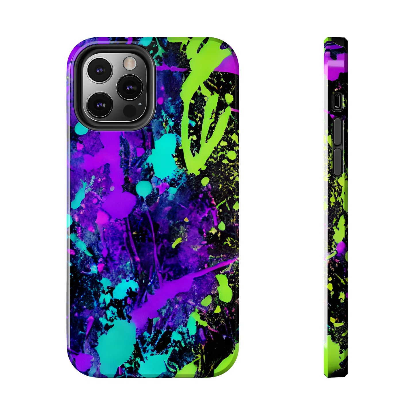Tough Phone Cases Neon Paint