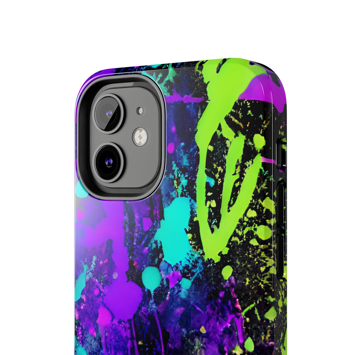 Tough Phone Cases Neon Paint