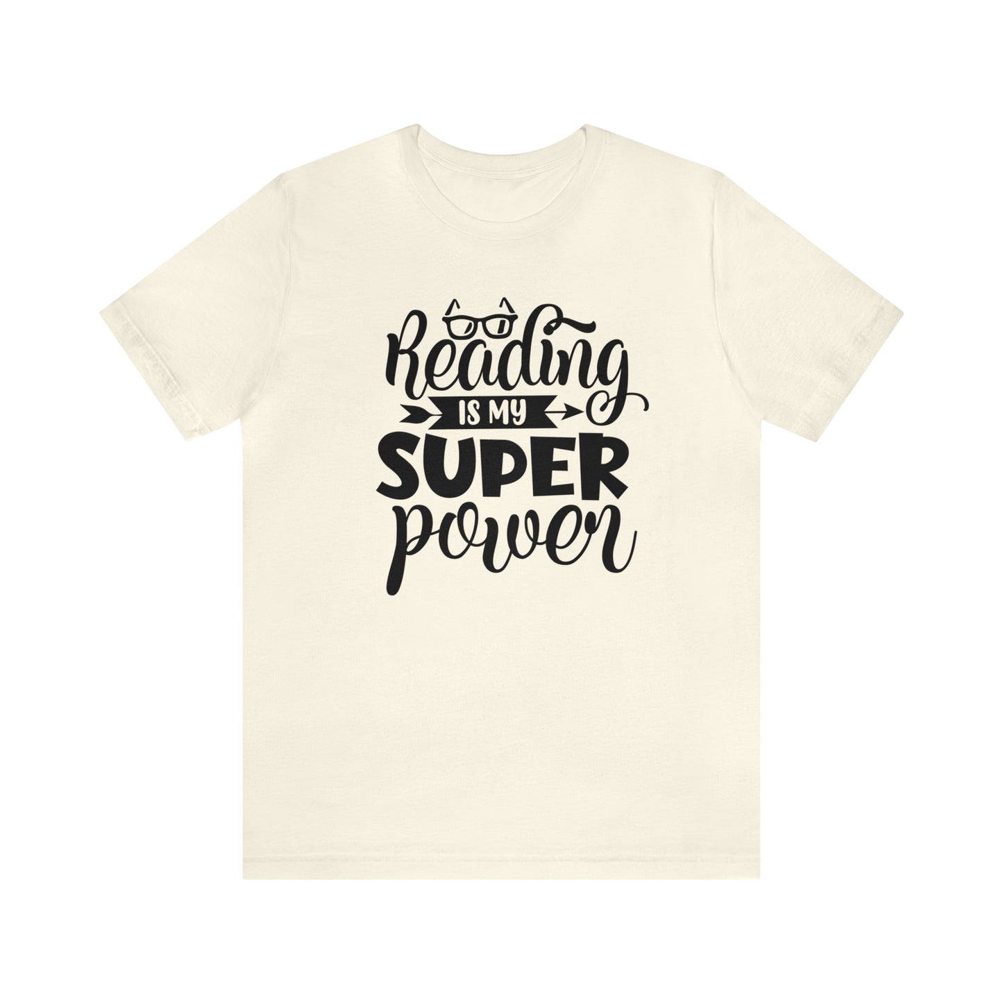 Reading Is My Super Power Short Sleeve Tee